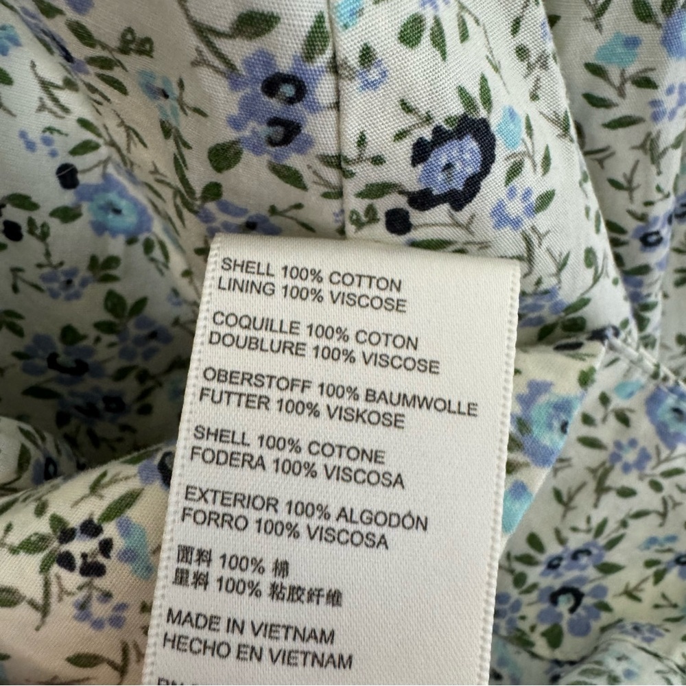 Free People Women's Petunia Mini Dress Tea Combo Floral NWT Size L - Picture 8 of 8